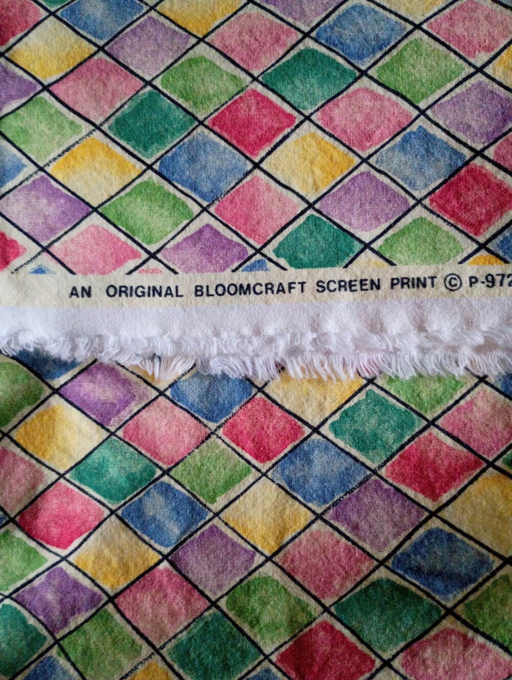 Multi Color Diamond Fabric
